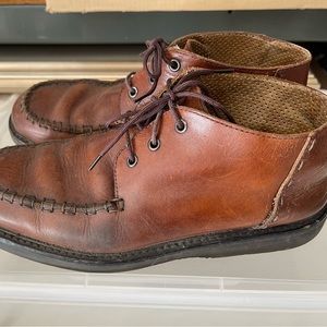 Vintage Emporio Armani Men’s Leather Chukka Boots/Shoes (Brown) - 8M